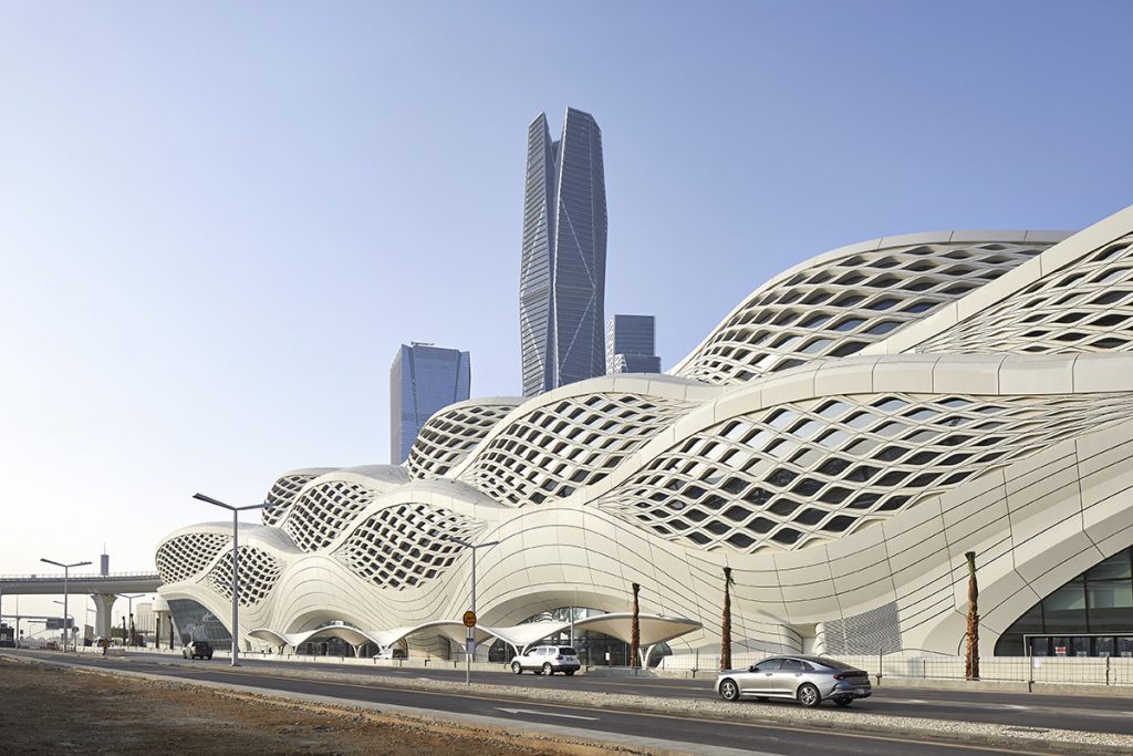 Metro station at Riyadh, Saudi Arabia