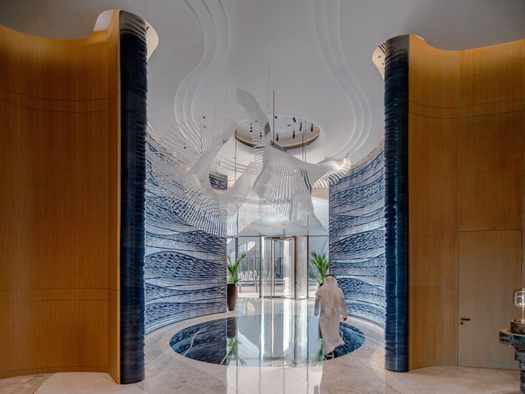 Studio RAP’s Blue Voyage: 3D-Printed Ceramic Walls in Dubai